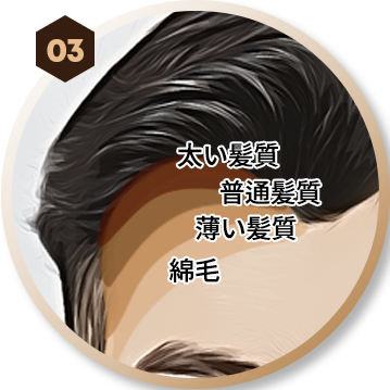 4段階の細分化毛髪移植